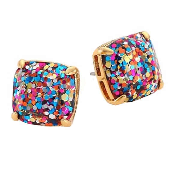 KATE SPADE • Glitter & Glee Squared Away Earrings - Picture 1 of 5